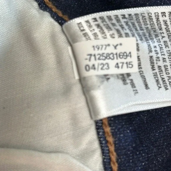 American Eagle Next Level Stretch Kick Boot Jeans Dark Wash Indigo 8 AE 30x31 - Picture 12 of 12